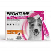 Frontline Tri-Act - пипети за външно обезпаразитяване на кучета от 5 до 10 кг. 
